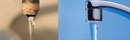 Dedurizator galvanic EnergyWater - inainte si dupa instalare