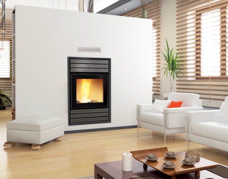 Termosemineu pe peleti tip insert Primo 30 - exemplu de montaj