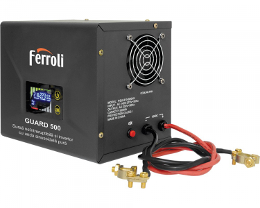 Sursa de alimentare UPS cu stabilizator de tensiune automat GUARD - vedere din spate