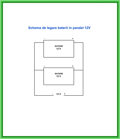Schema de conectare baterii in paralel