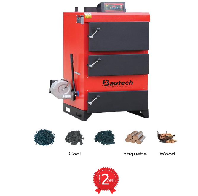 Centrale termice pe combustibil solid,  lemne, carbuni, brichete BAUTECH EKB/3G - 53 kw. Poza 8435