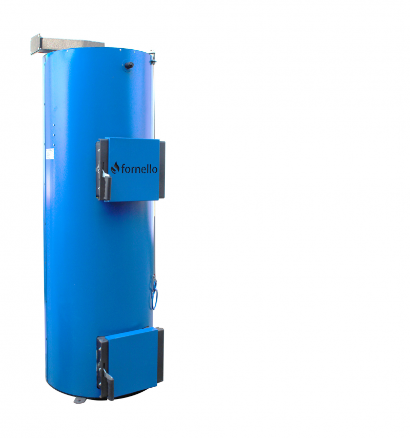 zan (centrala) pe combustibil solid tip lumanare Fornello Turbo 25 Kw , cu ventilator si automatizare