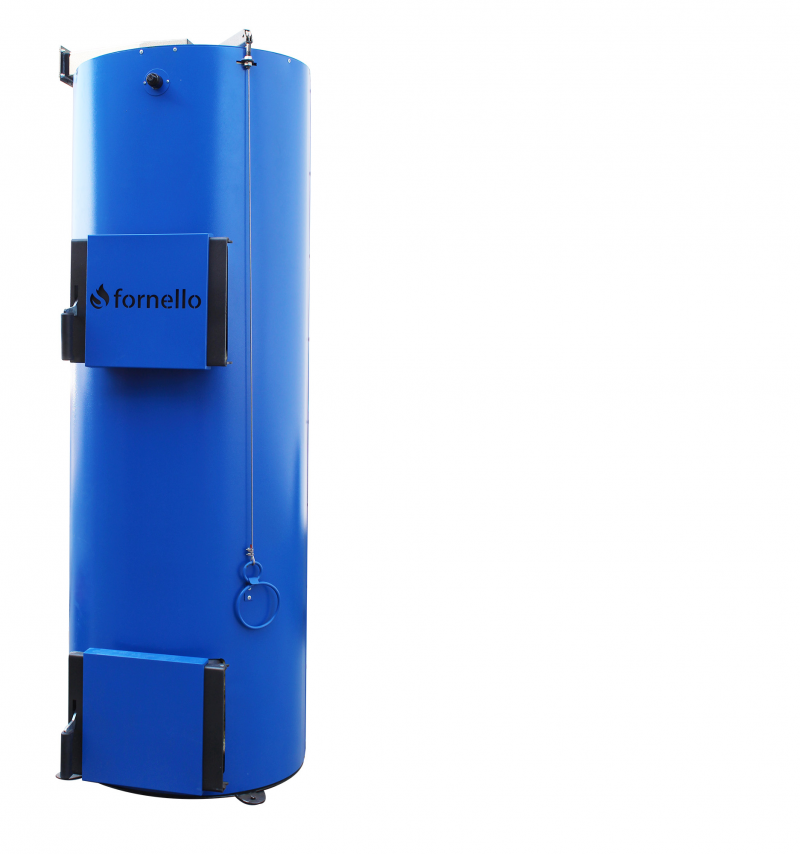 zan (centrala) pe combustibil solid tip lumanare Fornello Turbo 25 Kw , cu ventilator si automatizare