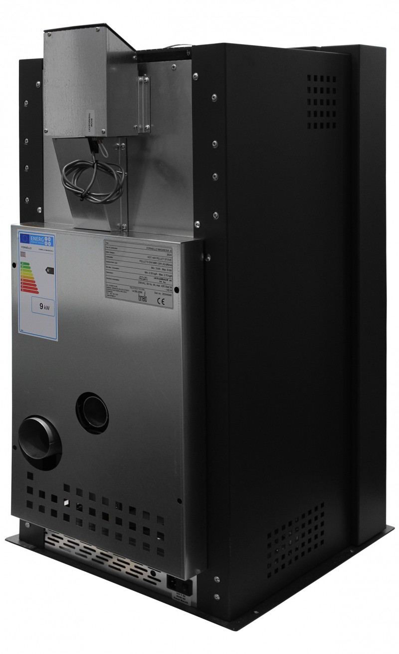 Fornello Magnesia 9 KW Black
