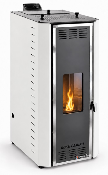 Termosemineu pe peleti Fornello Camino Rossi 35 kW