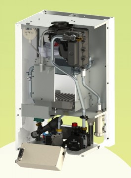 Poza Centrala termica pe gaz in condensatie Motan Green 24 - 24 kW - vedere interioara (sectiune)