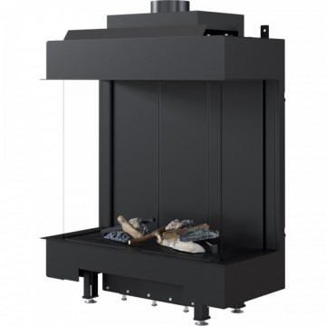 Poza Semineu pe gaz metan tip insert L76-62 8.5 kW geam stanga si dreapta