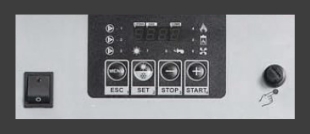 Poza Centrala termica pe peleti CalorCaldaie MX Automatica - panou de comanda