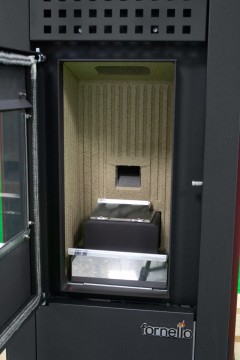 Poza Pachet complet pentru incalzire Semineu (soba) pe Peleti cu aer cald Fornello MAGNESIA 9 kW, aspirator de cenusa si kit de evacuare 3,5 metri. Poza 8319