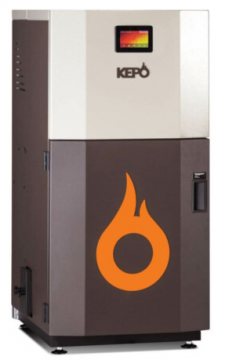 poza Cazan compact pe peleti gata de instalare, KEPO, 20 kW, curatare manuala a arzatorului