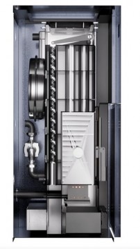 Poza Cazan-centrala pe peleti 26 kW, BlauTech, WiFi, A++, buncar 75 kg, touchscreen