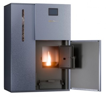 Poza Cazan-centrala pe peleti 26 kW, BlauTech, WiFi, A++, buncar 75 kg, touchscreen