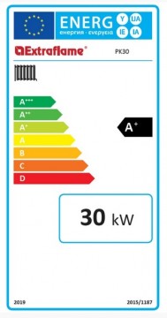 Poza Cazan-centrala pe peleti Nordica-Extraflame PK30 kW, Wi-Fi