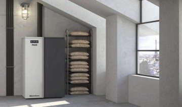 Poza Cazan-centrala pe peleti Nordica-Extraflame PK30 kW, Wi-Fi