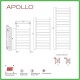 Radiator port-prosop decorativ RADOX APOLLO - desen tehnic